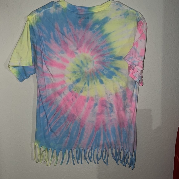 tie dye fringe t-shirt - Picture 2 of 2